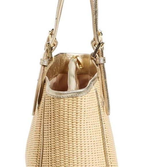 Tory Burch York Straw Small Buckle Tote - Picture 5 of 14